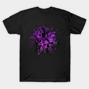 Purple and Black Starburst T-Shirt